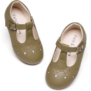 image:imageFelix amp Flora Toddler Little Girl Flat Oxfords Dress Shoes  Mary Jane Princess for Girl Party School ShoesB415green