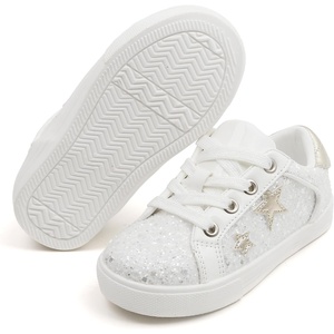 image:imageFelix amp Flora ToddlerLittle Kid Girls Running Shoes Sports Sneakers Princess Casual Glitter ShoesBs819glitter White