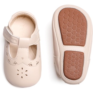image:imageSoft Sole Baby Dress Shoes  Infant Baby Walking Shoes Moccasinss Rubber Sole Crib ShoesB8730beige