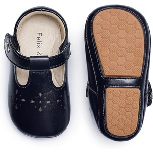image:imageSoft Sole Baby Dress Shoes  Infant Baby Walking Shoes Moccasinss Rubber Sole Crib ShoesBn40black