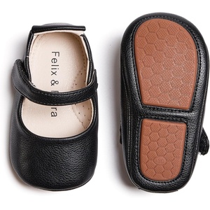 image:imageSoft Sole Baby Shoes  Infant Baby Walking Shoes Moccasins Rubber Sole Crib Shoes8525 Black