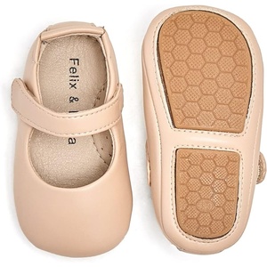 image:imageSoft Sole Baby Shoes  Infant Baby Walking Shoes Moccasins Rubber Sole Crib Shoes8525nude