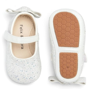 image:imageSoft Sole Baby Shoes  Infant Baby Walking Shoes Moccasins Rubber Sole Crib ShoesB05gl White