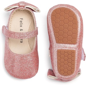 image:imageSoft Sole Baby Shoes  Infant Baby Walking Shoes Moccasins Rubber Sole Crib ShoesB05pink