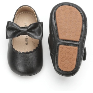 image:imageSoft Sole Baby Shoes  Infant Baby Walking Shoes Moccasins Rubber Sole Crib ShoesB23black