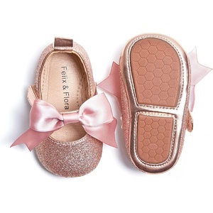 image:imageSoft Sole Baby Shoes  Infant Baby Walking Shoes Moccasins Rubber Sole Crib ShoesB6638pink