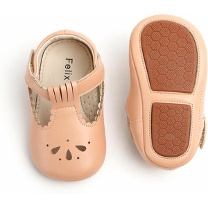 image:imageSoft Sole Baby Shoes  Infant Baby Walking Shoes Moccasins Rubber Sole Crib ShoesB8710nude