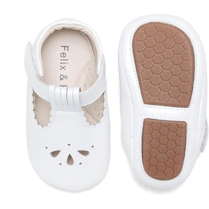 image:imageSoft Sole Baby Shoes  Infant Baby Walking Shoes Moccasins Rubber Sole Crib ShoesB8710white