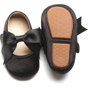 image:imageSoft Sole Baby Shoes  Infant Baby Walking Shoes Moccasins Rubber Sole Crib ShoesB8713black