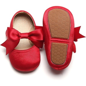 image:imageSoft Sole Baby Shoes  Infant Baby Walking Shoes Moccasins Rubber Sole Crib ShoesB8713red