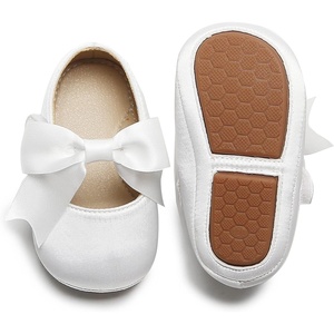 image:imageSoft Sole Baby Shoes  Infant Baby Walking Shoes Moccasins Rubber Sole Crib ShoesB8713white