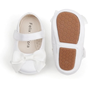 image:imageSoft Sole Baby Shoes  Infant Baby Walking Shoes Moccasins Rubber Sole Crib ShoesB8716white