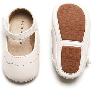 image:imageSoft Sole Baby Shoes  Infant Baby Walking Shoes Moccasins Rubber Sole Crib ShoesBaby8524beige