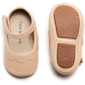 image:imageSoft Sole Baby Shoes  Infant Baby Walking Shoes Moccasins Rubber Sole Crib ShoesBaby8524nude