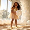 image:imageFelix amp Flora Toddler Flower Girl Dress Shoes  Baby Girl Ballet Mary Jane Flats for Party School WeddingBf31bright Gold