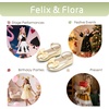 image:imageFelix amp Flora Toddler Flower Girl Dress Shoes  Baby Girl Ballet Mary Jane Flats for Party School WeddingBf31bright Gold