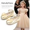 image:imageFelix amp Flora Toddler Flower Girl Dress Shoes  Baby Girl Ballet Mary Jane Flats for Party School WeddingBf31bright Gold
