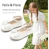 image:imageFelix amp Flora Toddler Flower Girl Dress Shoes  Baby Girl Ballet Mary Jane Flats for Party School WeddingBf31pl White