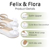 image:imageFelix amp Flora Toddler Flower Girl Dress Shoes  Baby Girl Ballet Mary Jane Flats for Party School WeddingBf32white