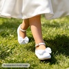 image:imageFelix amp Flora Toddler Flower Girl Dress Shoes  Baby Girl Ballet Mary Jane Flats for Party School WeddingBf32white