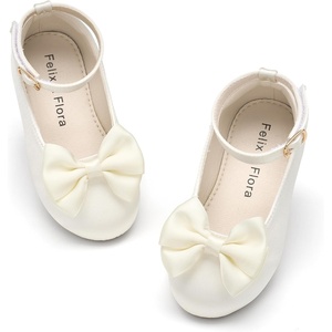 image:imageFelix amp Flora Toddler Flower Girl Dress Shoes  Baby Girl Ballet Mary Jane Flats for Party School WeddingBf32ivory White