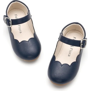 image:imageFelix amp Flora Toddler Flower Girl Dress Shoes  Baby Girl Ballet Mary Jane Flats for Party School WeddingNavy Blue