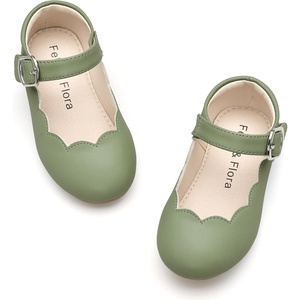 image:imageFelix amp Flora Toddler Flower Girl Dress Shoes  Baby Girl Ballet Mary Jane Flats for Party School WeddingSpring Green