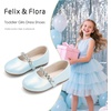 image:imageFelix amp Flora Girls Toddler Little Ballet Shoes  Flower Girls Mary Jane Flats Dress Shoes Party WeddingB862pearl Blue