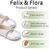 image:imageFelix amp Flora Girls Toddler Little Ballet Shoes  Flower Girls Mary Jane Flats Dress Shoes Party WeddingB862pearl Purple
