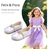 image:imageFelix amp Flora Girls Toddler Little Ballet Shoes  Flower Girls Mary Jane Flats Dress Shoes Party WeddingB862pearl Purple