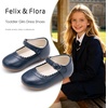 image:imageFelix amp Flora Toddler Girl Dress Shoes  Flower Girl Ballet Flats School Wedding PartyBf19navy Blue