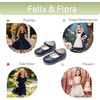 image:imageFelix amp Flora Toddler Girl Dress Shoes  Flower Girl Ballet Flats School Wedding PartyBf19navy Blue