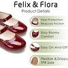 image:imageFelix amp Flora Toddler Girl Dress Shoes  Flower Girl Ballet Flats School Wedding PartyBf19pl Burgundy