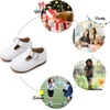 image:imageFelix amp Flora Toddler Little Girl Flat Oxfords Dress Shoes  Mary Jane Princess for Girl Party School ShoesB378whitewhite