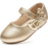 image:imageFelix amp Flora Toddler Flower Girl Dress Shoes  Baby Girl Ballet Mary Jane Flats for Party School WeddingB888fl Gold