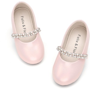 image:imageFelix amp Flora Girls Toddler Little Ballet Shoes  Flower Girls Mary Jane Flats Dress Shoes Party WeddingB862pearl Pink