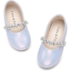 image:imageFelix amp Flora Girls Toddler Little Ballet Shoes  Flower Girls Mary Jane Flats Dress Shoes Party WeddingB862pearl Purple