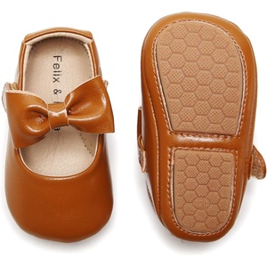 image:imageFelix amp Flora Soft Sole Baby Shoes  Infant Baby Walking Shoes Moccasinss Rubber Sole Crib ShoesB03brown