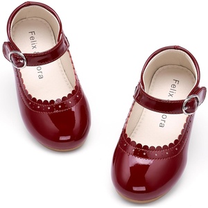 image:imageFelix amp Flora Toddler Girl Dress Shoes  Flower Girl Ballet Flats School Wedding PartyBf19pl Burgundy