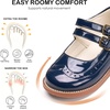 image:imageFelix amp Flora Toddler Girl Mary Jane Dress Shoes  School Oxford Flats for Girl Party ShoesB441navy Blue