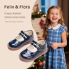 image:imageFelix amp Flora Toddler Girl Mary Jane Dress Shoes  School Oxford Flats for Girl Party ShoesB441navy Blue