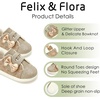 image:imageFelix amp Flora Toddler Girls Running Shoes Sports Sneakers Princess Casual Glitter ShoesBns02gold