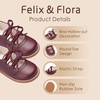 image:imageFelix amp Flora Toddler Little Girl Mary Jane Dress Shoes  Ballet Flats for Easter Flower Girl Party School ShoesB433burgundy