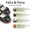 image:imageFelix amp Flora Toddler Little Girl Mary Jane Dress Shoes  Ballet Flats for Easter Flower Girl Party School ShoesB439black