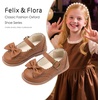 image:imageFelix amp Flora Toddler Little Girl Mary Jane Dress Shoes  Ballet Flats for Easter Flower Girl Party School ShoesB439brown