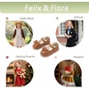 image:imageFelix amp Flora Toddler Little Girl Mary Jane Dress Shoes  Ballet Flats for Easter Flower Girl Party School ShoesB439brown