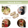 image:imageFelix amp Flora Toddler Little Girl Mary Jane Dress Shoes  Ballet Flats for Easter Flower Girl Party School ShoesB439gold