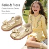 image:imageFelix amp Flora Toddler Little Girl Mary Jane Dress Shoes  Ballet Flats for Easter Flower Girl Party School ShoesB439gold