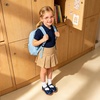 image:imageFelix amp Flora Toddler Little Girl Mary Jane Dress Shoes  Ballet Flats for Easter Flower Girl Party School ShoesB439navy Blue
