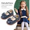 image:imageFelix amp Flora Toddler Little Girl Mary Jane Dress Shoes  Ballet Flats for Easter Flower Girl Party School ShoesB439navy Blue